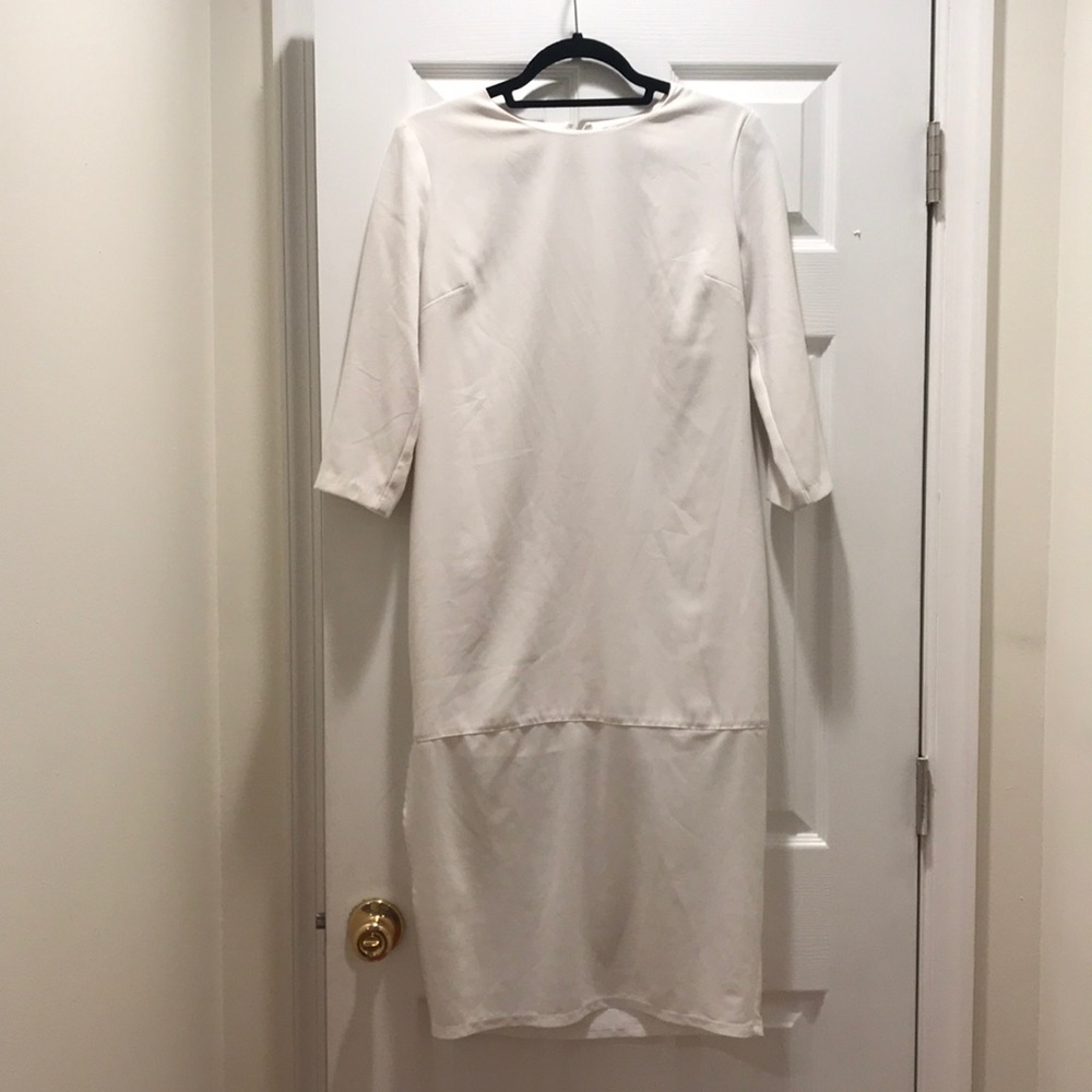 Midi white dress